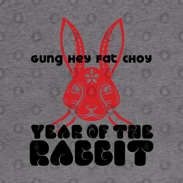 Chinese New Year, Year of the Rabbit 2023, Gung Hay Fat Choy No. 2 by Puff Sumo